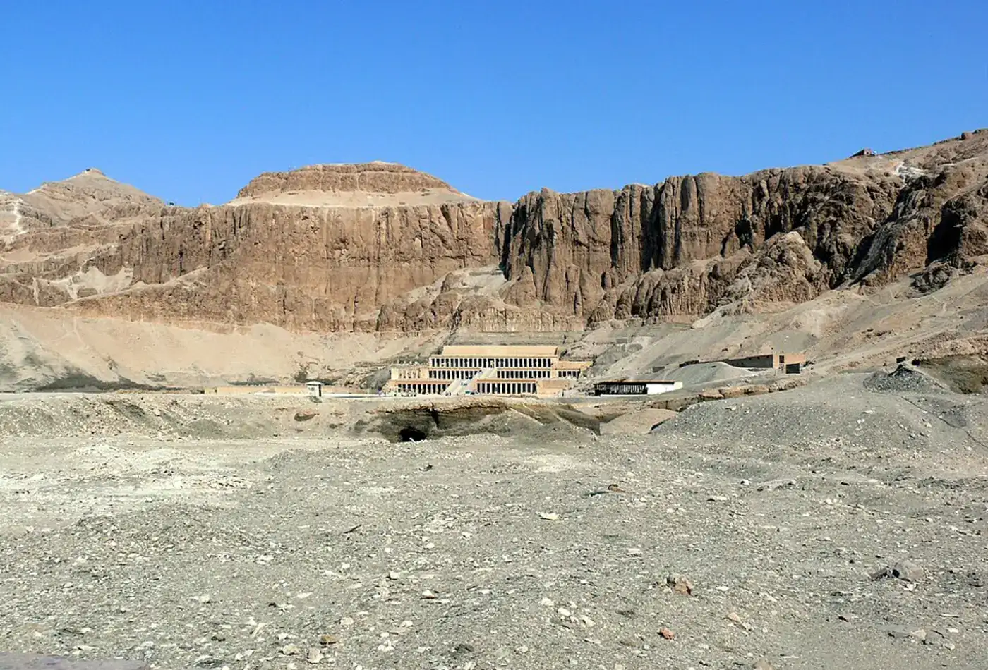 Three terraces of Hatshepsut Temple at Deir el-Bahari