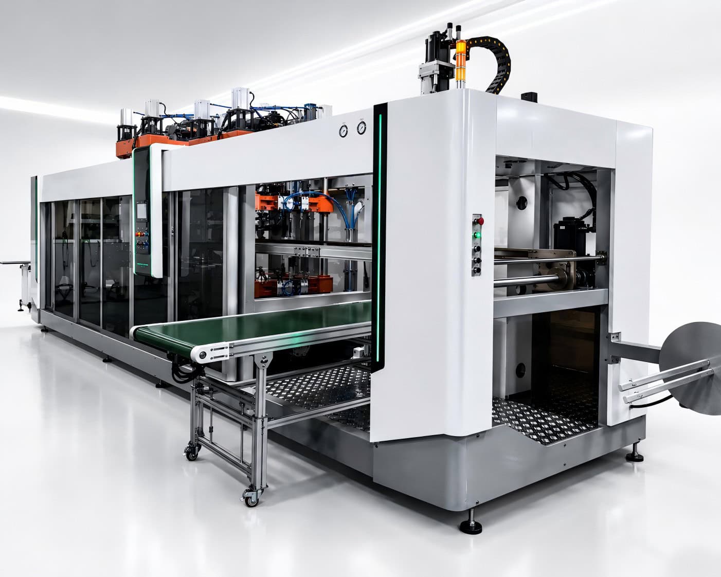 Double Layer Thick Sheet Thermoforming Machine