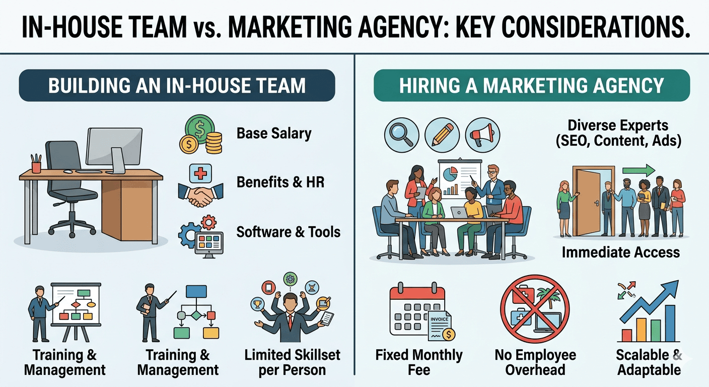 Hiring a Local Agency vs. Building an In-House Team