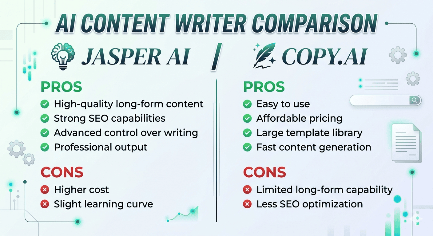 Jasper AI vs Copy.ai