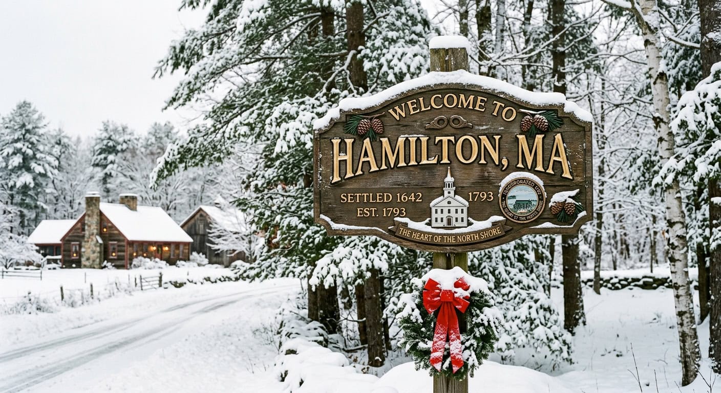 Security in Hamilton, MA - welcome sign