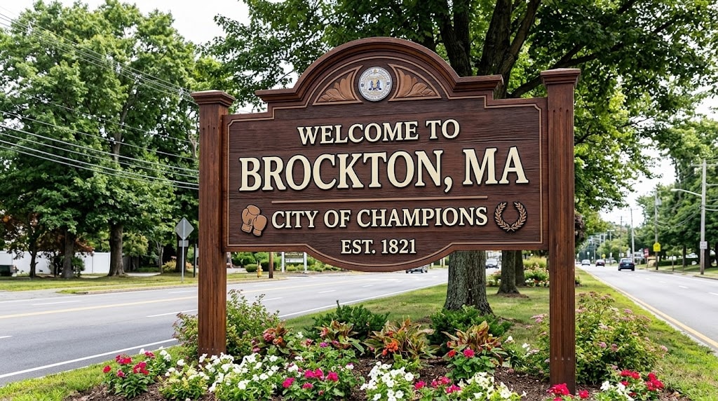 Security in Brockton, MA – welcome sign