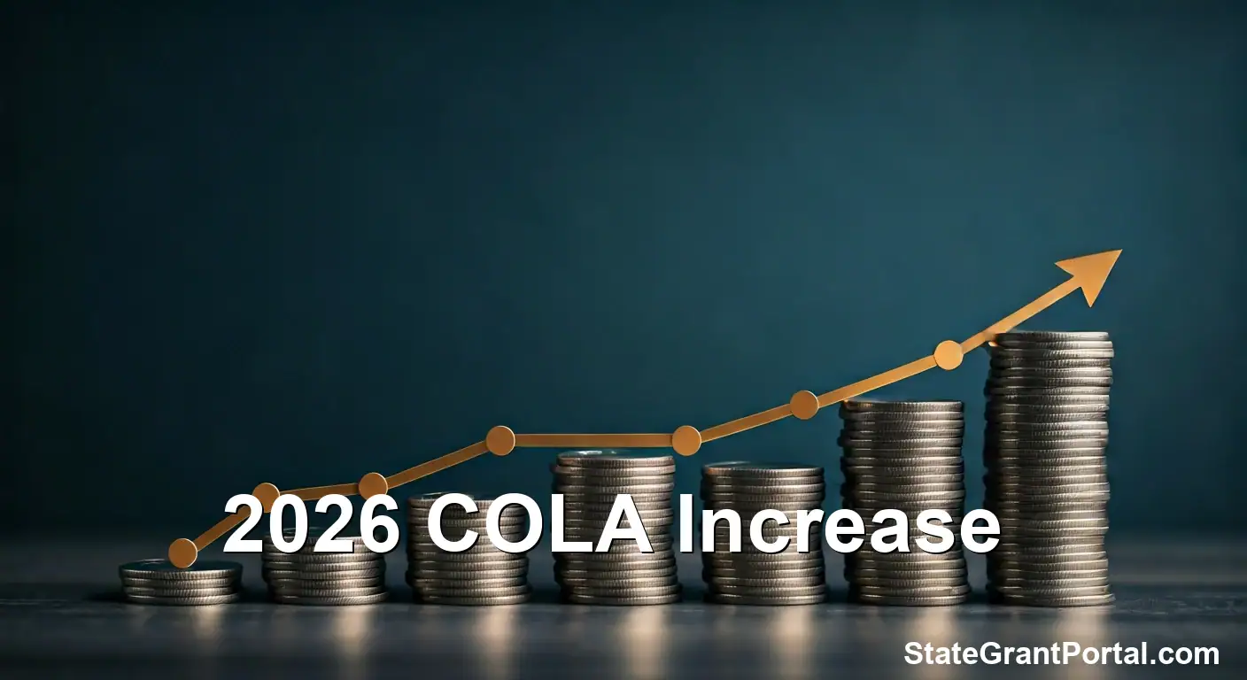 2026 Social Security COLA Increase projected rates and dates chart.