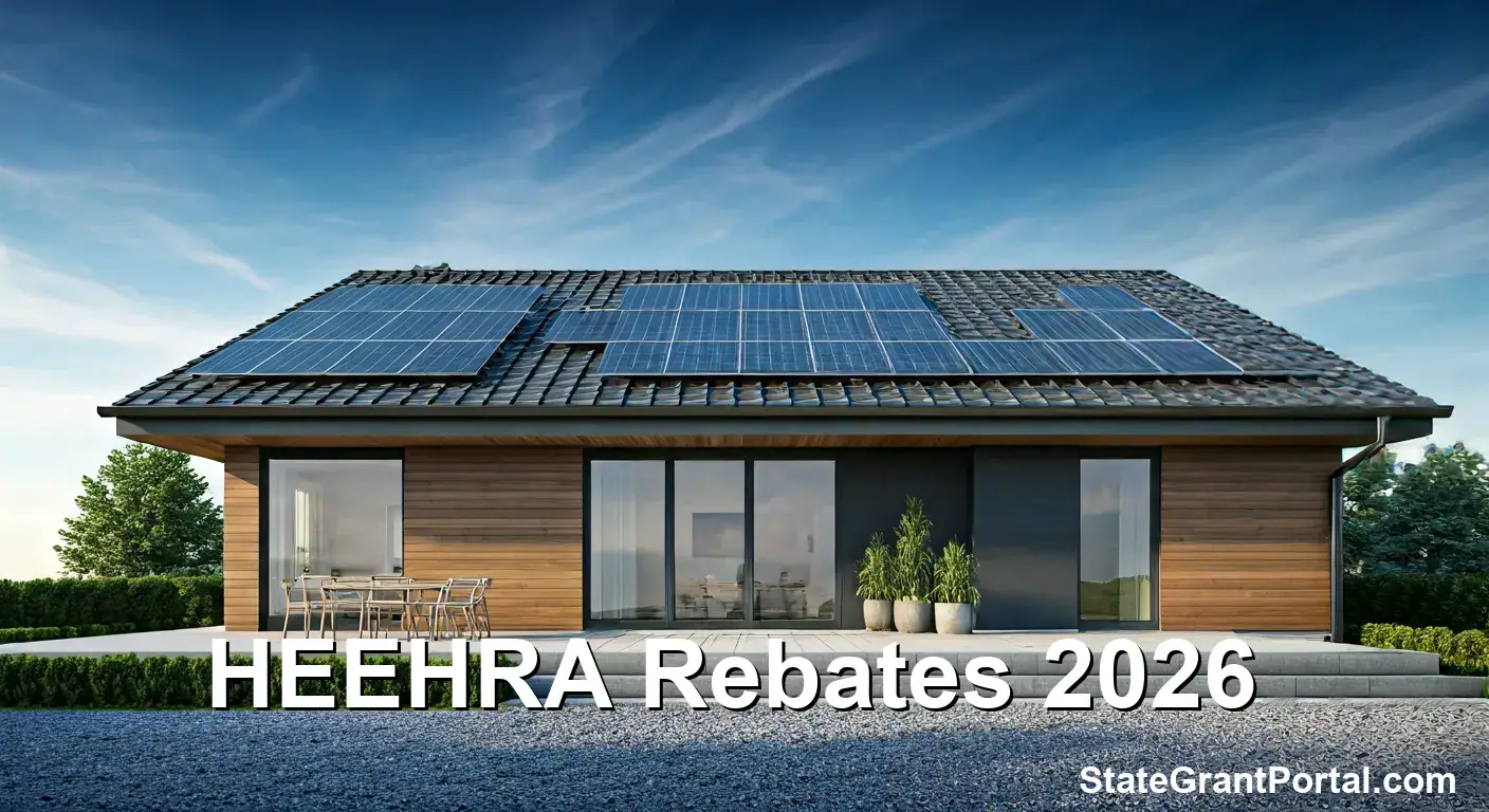 Modern home eligible for $14,000 HEEHRA energy rebates in 2026.