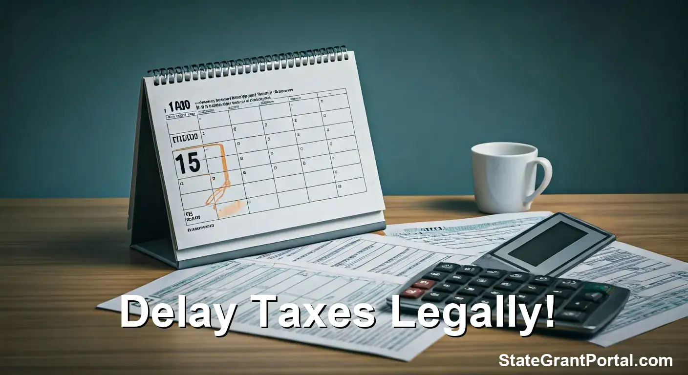 2026 Tax Filing Extension: Calendar marked with October 15th deadline.