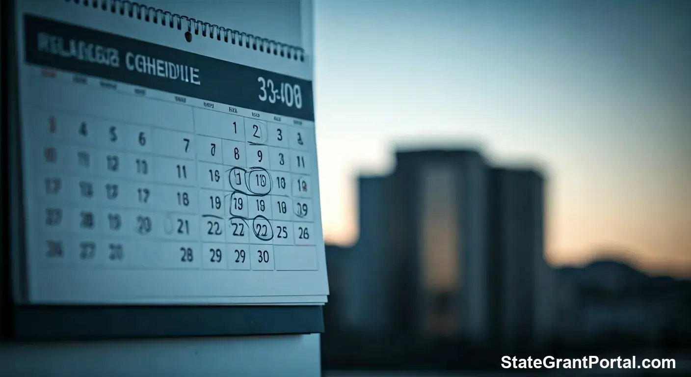 Bank release schedule 2026 calendar showing deposit dates for major banks regarding IRS Refund Pending 2026.