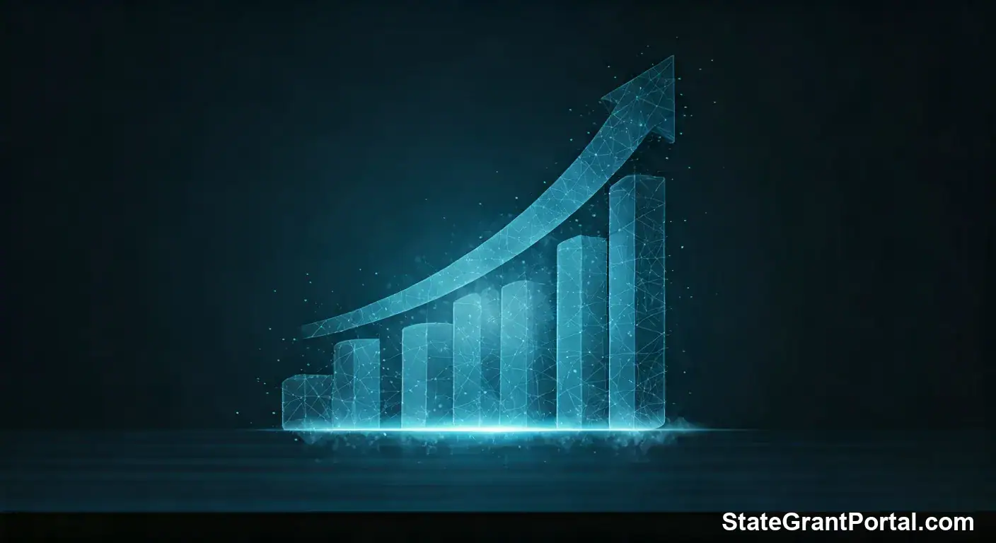 Financial growth chart showing business becoming Capital Ready with SSBCI support.