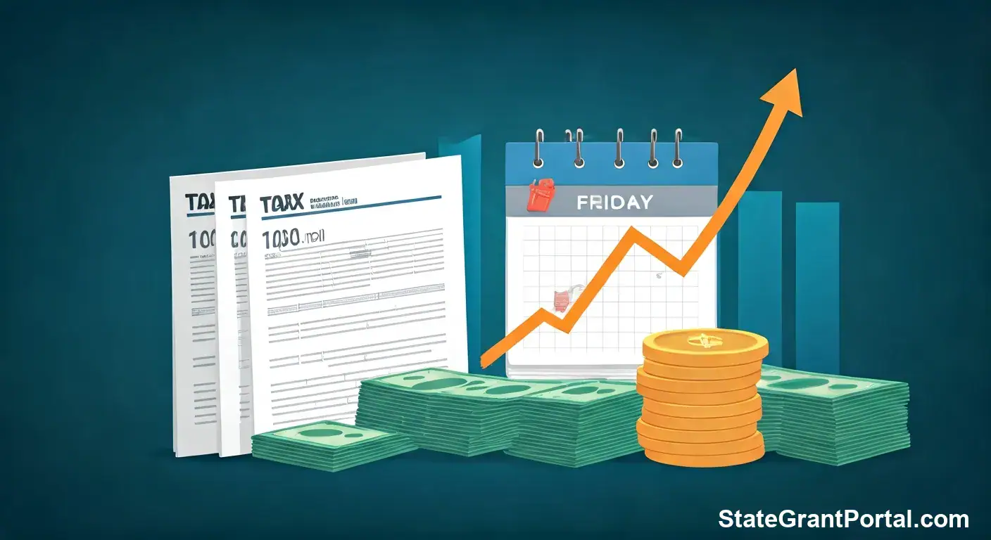 Calendar showing Friday as the big update day for IRS Cycle Code 05 weekly filers.