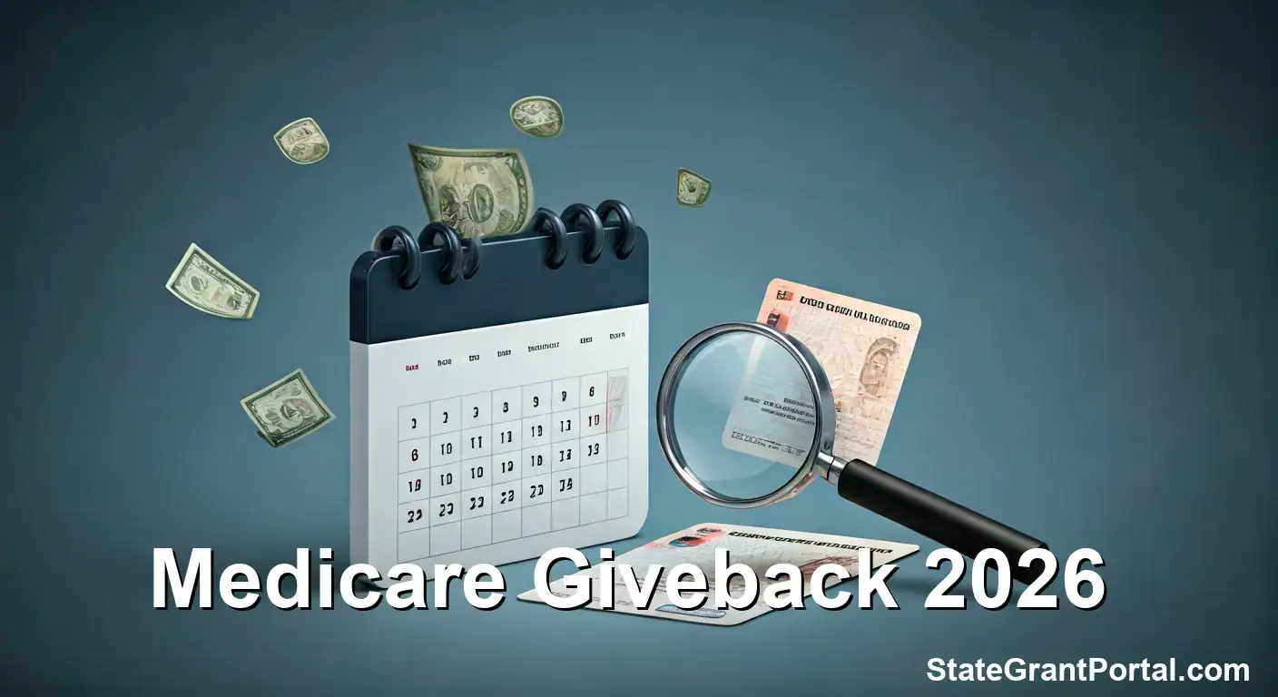 Calendar and magnifying glass checking Medicare Part B premium reduction details.