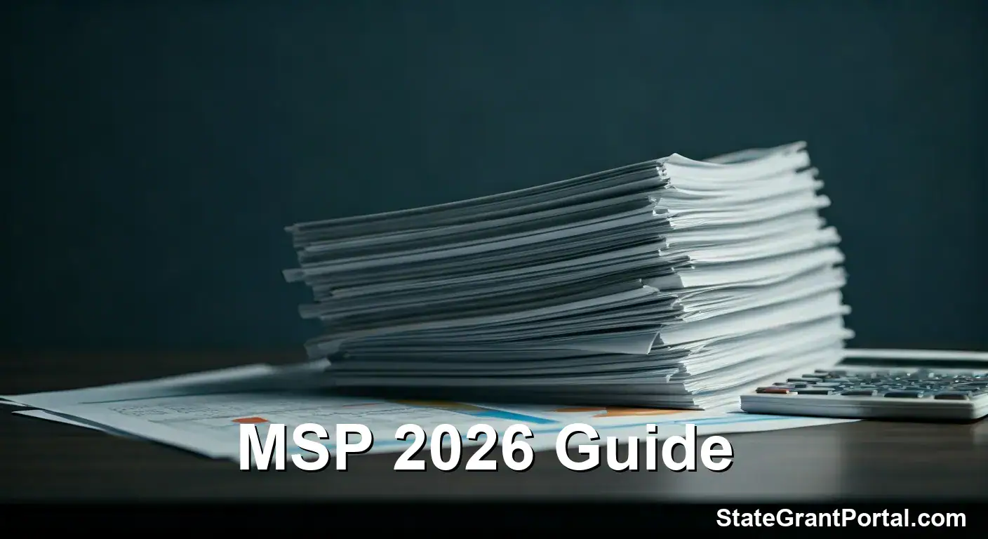 MSP 2026 Guide paperwork on desk showing how to stop paying Medicare Part B premiums.