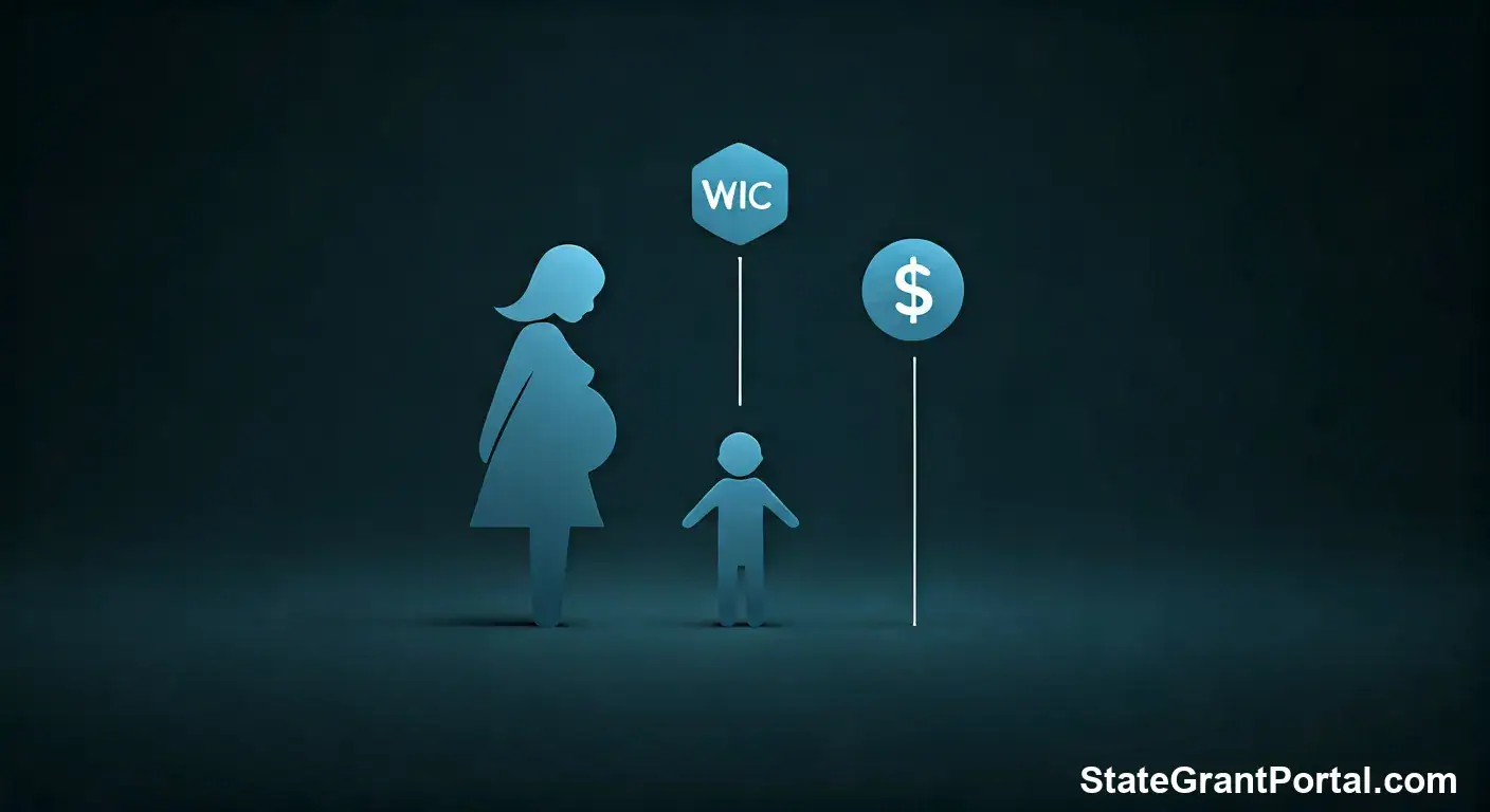 Illustration of eligible groups for WIC Program 2026: Pregnant women, infants, and children.