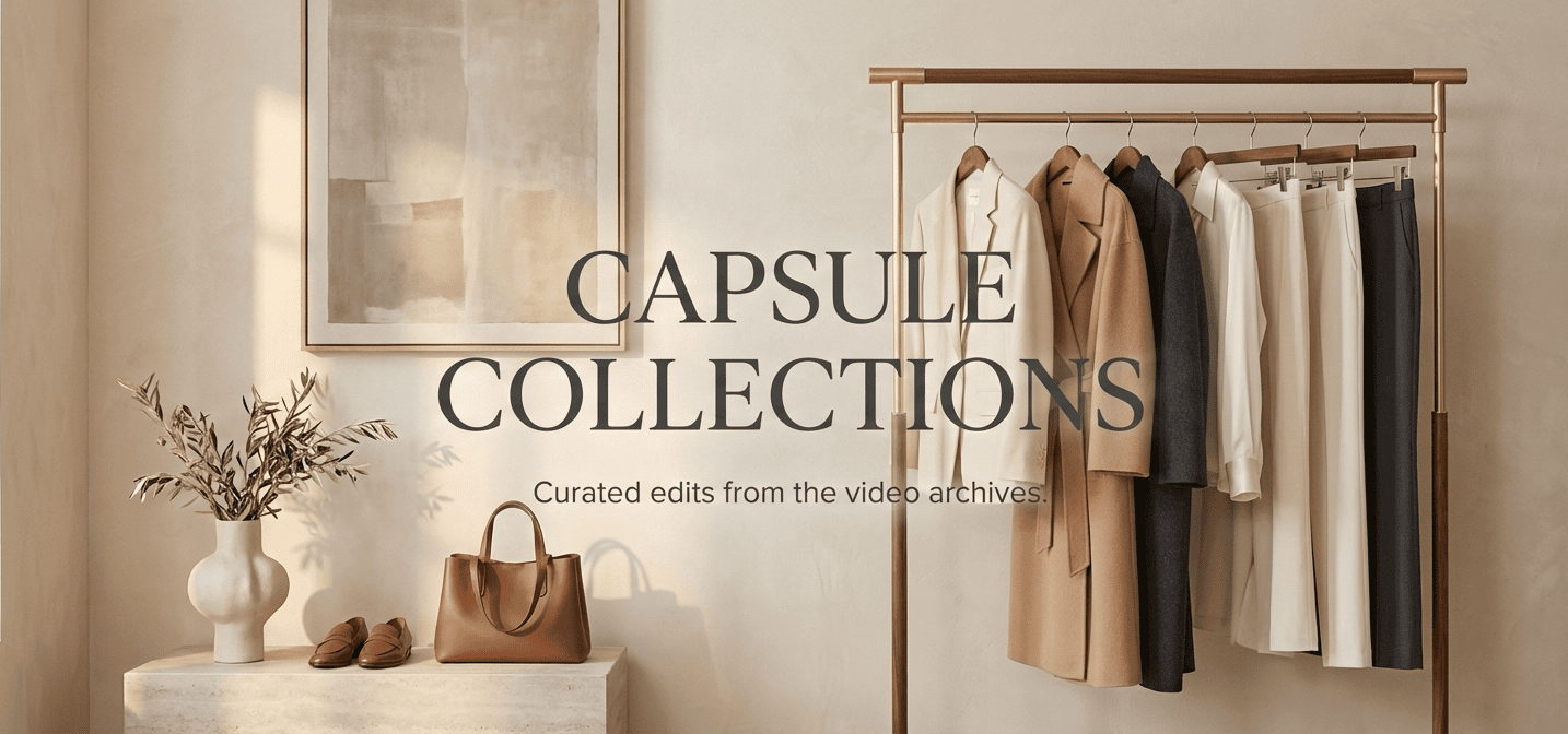 a capsule wardrobe header