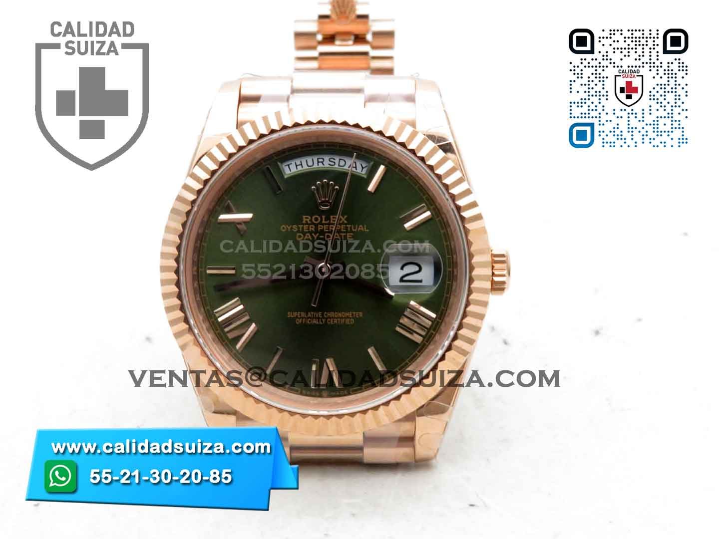 Rolex-DayDate-Dial-verde-Oro-rosa-1