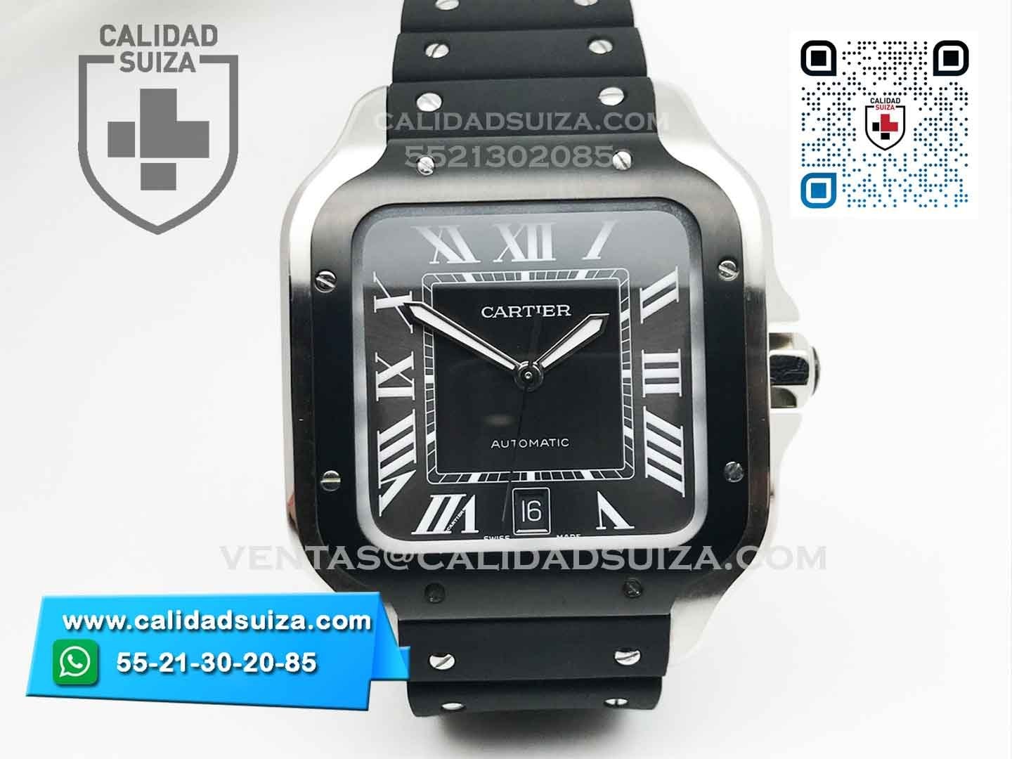 Cartier-santos-100-XL-Pvd-Negro-1