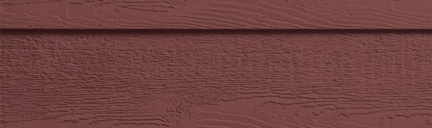 Red engineered wood siding color