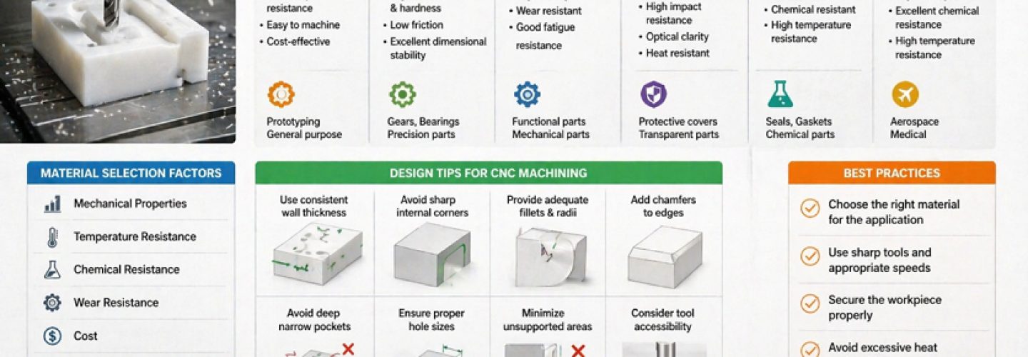 Choosing the Best Plastics for CNC Machining: Materials & Design Tips