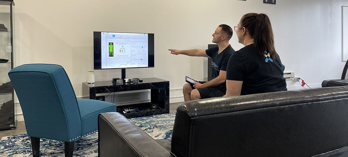 Header Blog Discussing testing results with a client