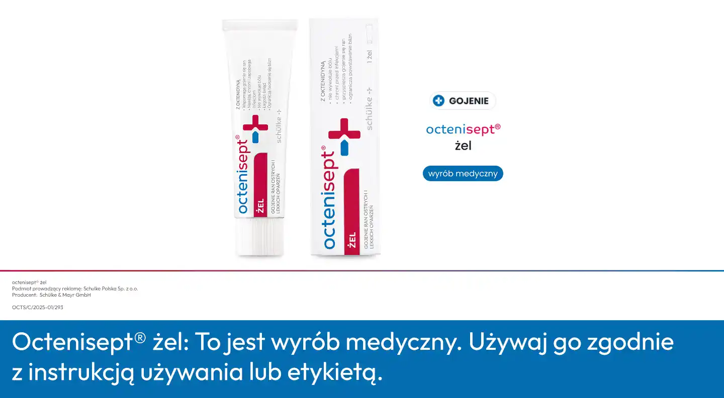 Octenisept Żel - infografika.