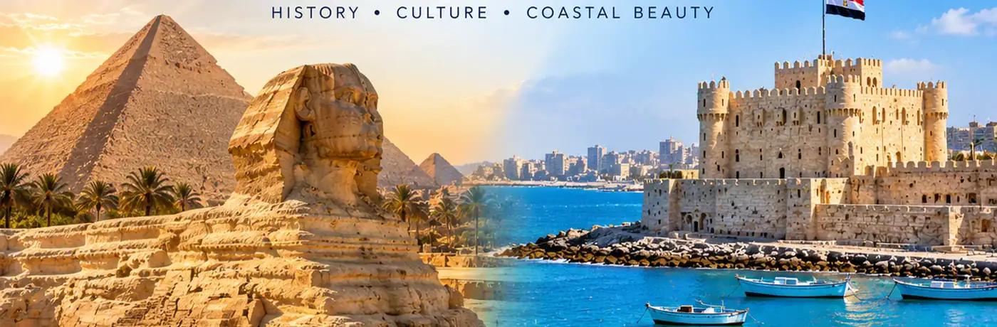 3 Days Cairo and Alexandria Tour with pyramids and Mediterranean coast