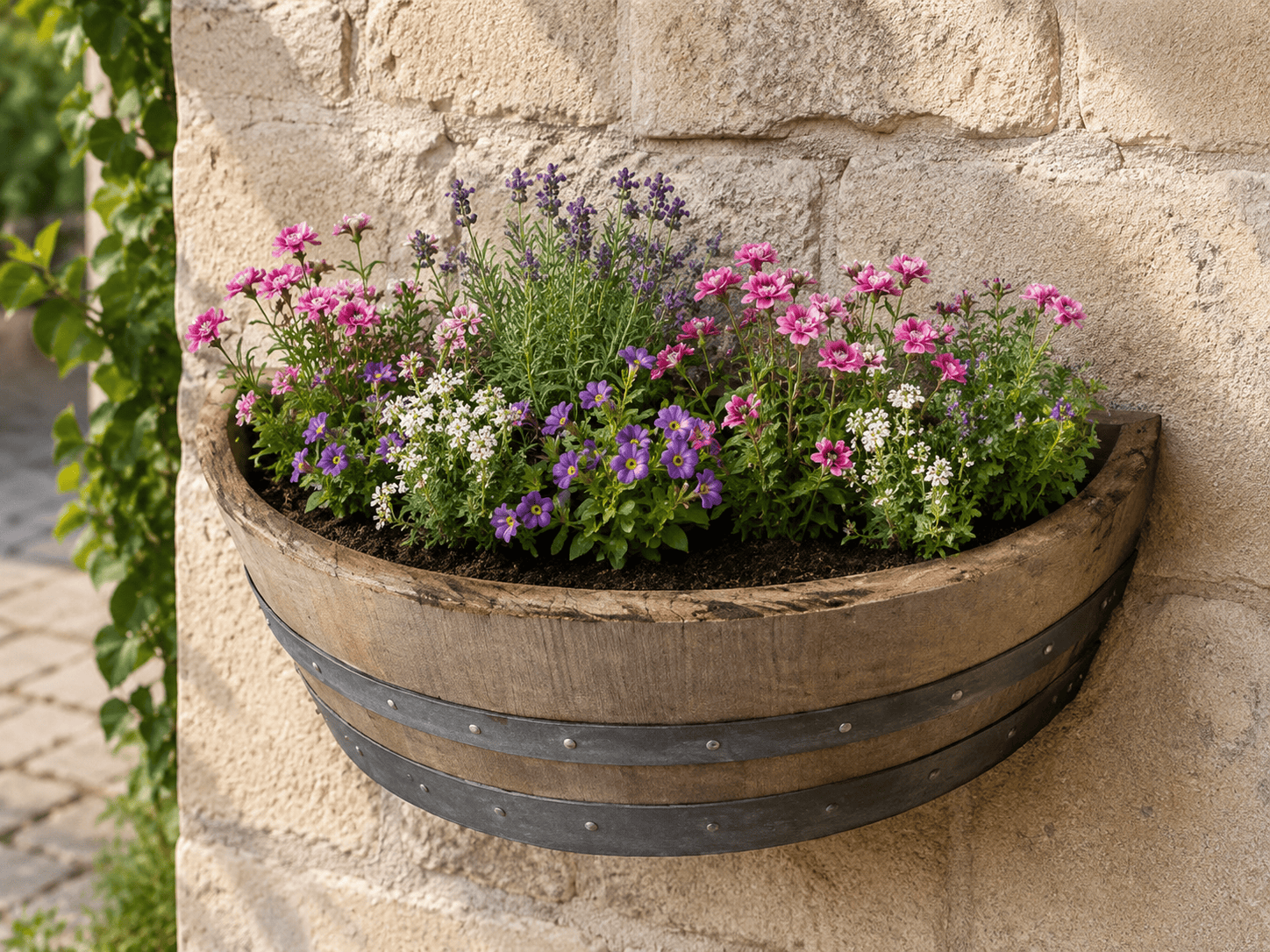 jardinière barrique