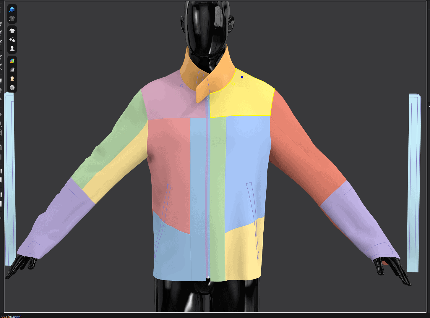 3D garment fitting and simulation in CLO3D