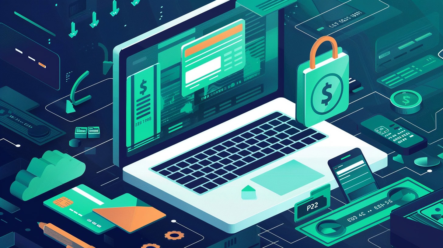 Illustration depicting security in a digital space.