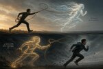 Representación del diálogo interno y el habla interna en la mente humana, vinculado a la psicología cognitiva y la salud mental.