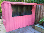Container bar pliable 3 x 2m- Rose RAL 3014 – Image 5