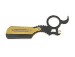 Professional Men's One Finger Ring Style Barber Hair Shaving Straight Razor Classic Shavette + 10 Blades - Image 4