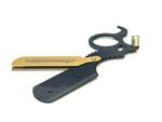 Professional Men's One Finger Ring Style Barber Hair Shaving Straight Razor Classic Shavette + 10 Blades - Image 5
