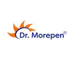Red and blue logo of Dr. Morepen