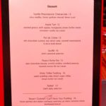 Dessert Menu at Gordon Ramsay Steak