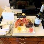 Complimentary Charcuterie Plate and Wine Gift