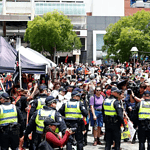 bomb at Indigenous protest in Australia