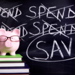 Piggy Bank with savings message