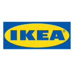IKEA logo on blue background iconic furniture and home decor retailer well known for modern designs and affordable prices