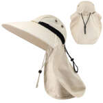 fishing hat with neck flap