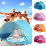 UV protecting baby beach tent