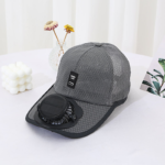 solar charging fan hat