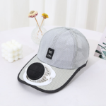 solar charging fan hat
