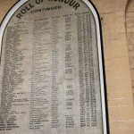 Roll of Honour East Ham United Synagogue. Photo by Boreenatra