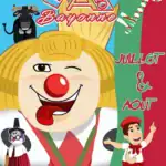 Affiche estivale de Bayonne 2020 avec personnages cartoon, couleurs vives et ambiance festive.