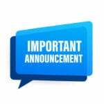 Important Announcement