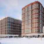 Фасад ЖК Сердце столицы, сочетание клинкерной плитки и стеклофибробетона, Шелепихинская набережная 34, архитектура SPEECH, Пресненский район