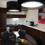 Hotel room kitchenette photography by Kirill Toll. How to showcase functional spaces effectively? Our professional services highlight both design and practicality of hotel amenities