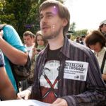 фотосъемка митинга у здания суда в Москве 