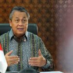 Gubernur Bank Indonesia Perry Warjiyo menyampaikan paparan mengenai transformasi kewirausahaan UMKM sebagai strategi ketahanan ekonomi nasional. (gk/DMnetwork)