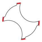 2 flute double margin