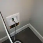 New ice maker valve box installation for kitchen plumbing