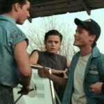 Ralph Macchio, Tom Cruise, C. Thomas Howell, Rob Lowe and Matt Dillon, in a scene from The Outsiders